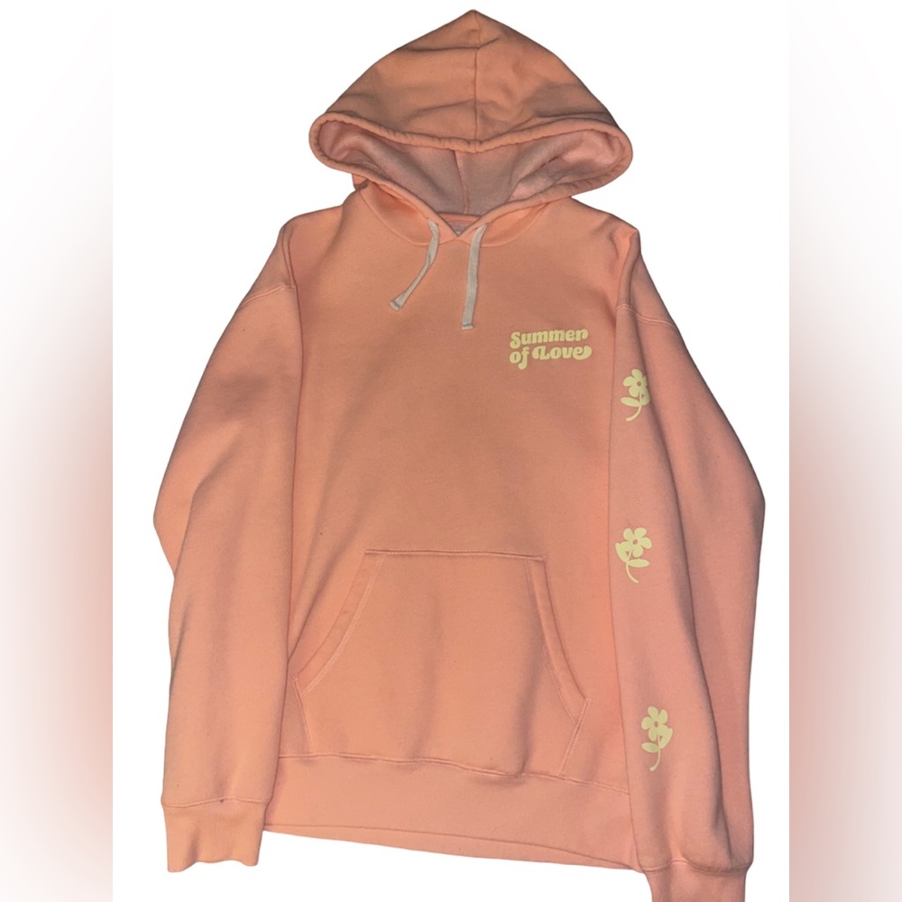 Billabong Hello Summer Women’s Pullover Hoody “Peach Pit” NEW medium